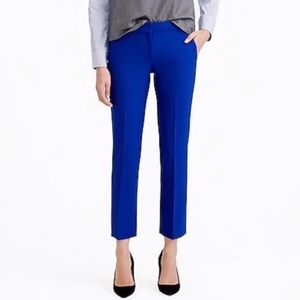 J. Crew Campbell Capri Pant in Bi-Stretch Wool 2 Cobalt Blue Ankle Pant